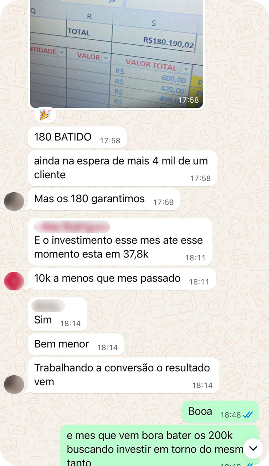 Depoimento de participante 1